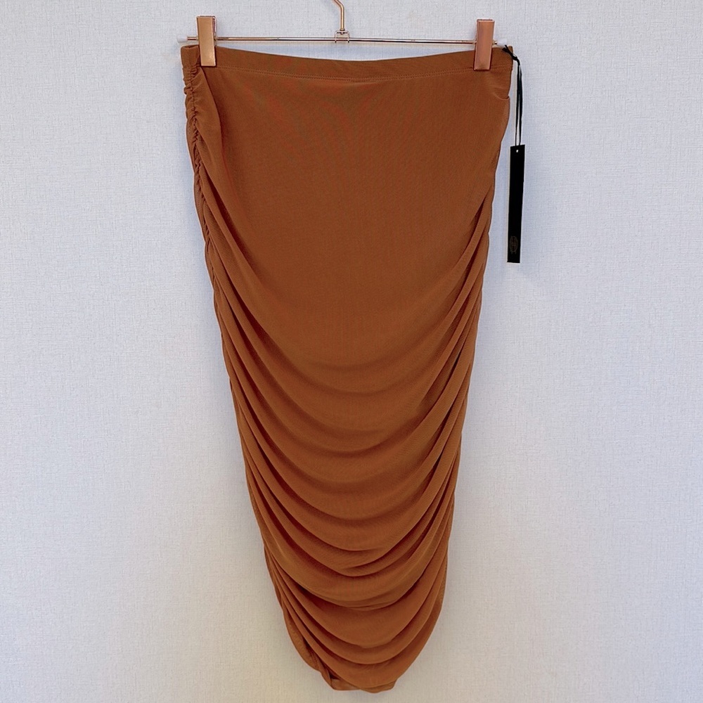 Revolve • House of Harlow 1960 • Copper Ruched Skirt • Sz M • NWT!